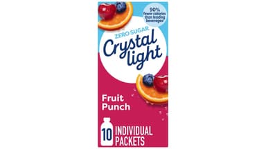 Crystal Light Zero Sugar Fruit Punch Drink Mix