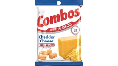 Combos Stuffed Snacks Cheddar Cheese Baked Cracker Snacks