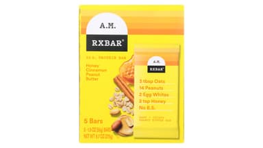 Rxbar Honey Cinnamon Peanut Butter A.M. Protein Bars
