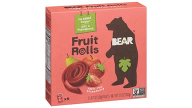 Bear No Added Sugar Apple-Pear Strawberry Fruit Rolls
