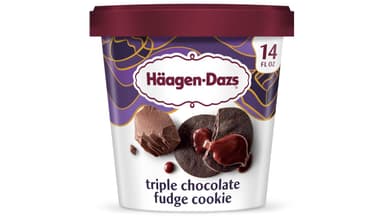 Haagen-Dazs Triple Chocolate Fudge Cookie Ice Cream