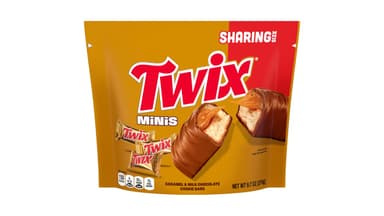 Twix Minis Caramel and Milk Chocolate Cookie Bars Resealable