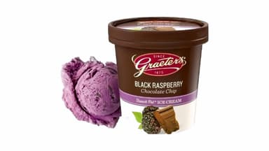 Graeter's French Pot Black Raspberry Chocolate Chip Ice Cream