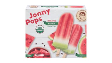 Jonny Pops Organic Dairy Free Watermelon Ice Pops