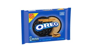 Oreo Peanut Butter Flavored Creme Chocolate Sandwich Cookies Family Size