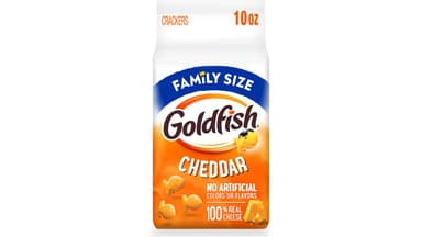 Goldfish Baked Cheddar Snack Crackers Bag Family Size