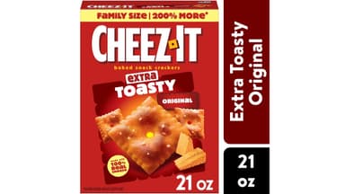 Cheez-It Extra Toasty Original Baked Snack Crackers Box Family Size
