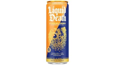 Liquid Death Sugar Free Orange Horror Sparkling Energy Drink