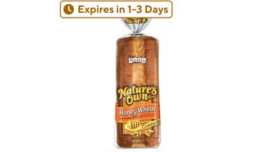 Expires Soon Nature's Own Soft Honey Wheat Sandwich Bread