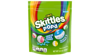Skittles Pop'd Sour Freeze Dried Candy
