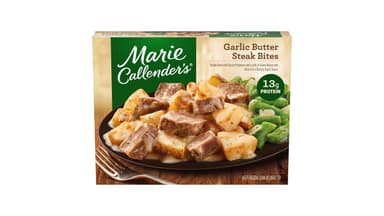 Marie Callender's Frozen Single Serve Garlic Butter Steak Bites with Vegetables Meal