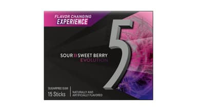 5 Sour to Sweet Berry Sugar Free Gum