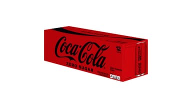 Coke Zero Sugar Soda Soft Drink Fridge Pack