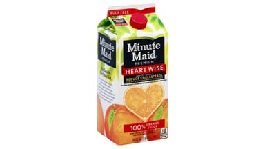 Minute Maid Heart Wise Pulp Free Premium 100% Orange Juice