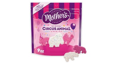 Mother's Original Frosted Circus Animal Cookies with Rainbow Sprinkles Resealable