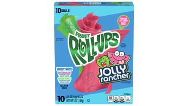 Fruit Roll-Ups x Jolly Rancher Gelatin Free Assorted Fruit Flavored Rolls