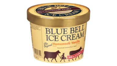 Blue Bell Creameries Homemade Vanilla Flavored Original Ice Cream