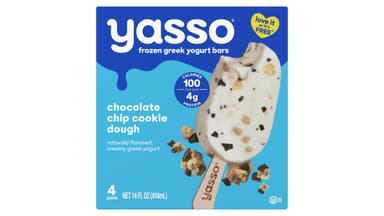 Yasso Chocolate Chip Cookie Dough Frozen Greek Yogurt Bars