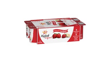 Yoplait Original Low Fat Strawberry and Strawberry Banana Yogurt Variety
