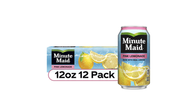 Minute Maid Pink Lemonade Fruit Drink Cans Fridge