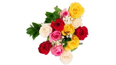 Magical Mixed Rose Flower Bouquet