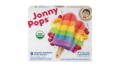 Jonny Pops Organic Rainbow Fruit Stacks Pops