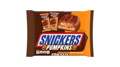 Snickers Pumpkins Fun Size Chocolate Halloween Candy Bars