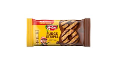 Keebler Fudge Stripes Original Shortbread Cookies, King Size