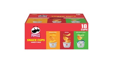 Pringles Snack Cups Variety Pack Potato Crisps Chips - / : Original, Cheddar, Onion, Sour Cream