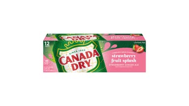 Canada Dry Caffeine Free Strawberry Fruit Splash Ginger Ale