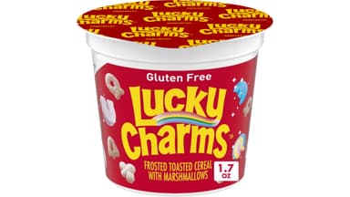 Lucky Charms Gluten Free with Marshmallows Breakfast Cereal Cup