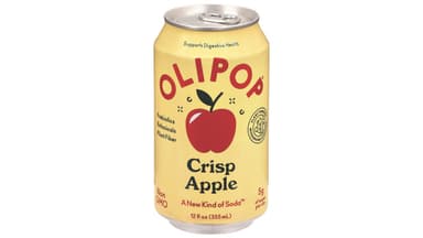 Olipop Crisp Apple Prebiotic Soda