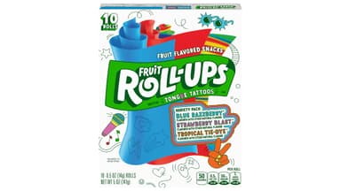 Fruit Roll-Ups Fruit Flavored Snack Rolls with Tongue Tattoos Variety