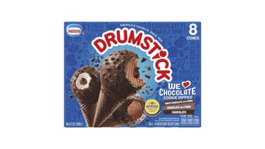 Drumstick We Love Chocolate Cookie Dipped Frozen Dairy Dessert Cones Variety