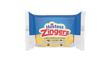 Hostess Zingers Cream Filled Iced Vanilla Cakes