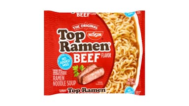 Nissin Top Ramen Beef Flavor Original Noodle Soup