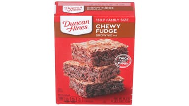Duncan Hines Chewy Fudge Brownie Mix Box Family Size