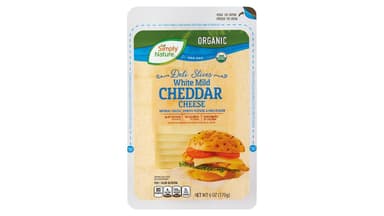 Simply Nature Organic Natural Deli White Mild Cheddar Cheese Slices