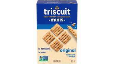 Triscuit Vegan Original Minis Whole Grain Wheat Crackers with Sea Salt
