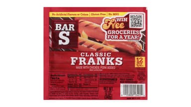 Bar-S Foods Gluten Free USDA Inspected Frankfurter