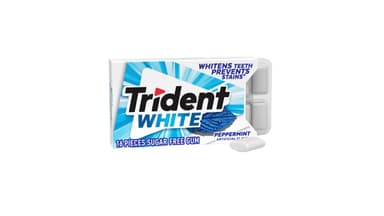 Trident White Sugar Free Peppermint Gum