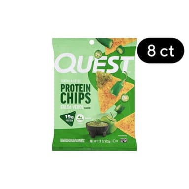 Quest Nutrition Tortilla Style Salsa Verde Flavor Protein Chips