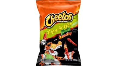 Cheetos Flamin Hot Crunchy Limon Cheese Flavored Puff Snacks