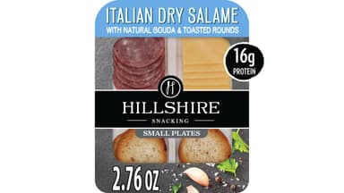 Hillshire Farm Snacking Small Plates Italian Dry Salami Deli Lunch Meat and Gouda Cheese