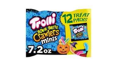 Trolli Sour Brite Crawlers Minis Halloween Treat Packs Candy