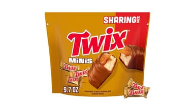 Twix Caramel Minis Size Chocolate Cookie Bar Candy