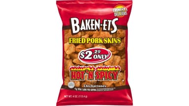 Baken-ets Chicharrones Hot 'N Spicy Flavored Fried Pork Skins