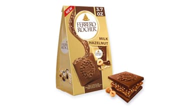 Ferrero Rocher Individually Wrapped Premium Milk Hazelnut Chocolate Squares