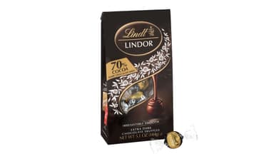 Lindt Lindor 70% Cocoa Extra Dark Chocolate Candy Truffles