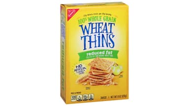 Wheat Thins Reduced Fat 100% Whole Grain Snacks Crackers